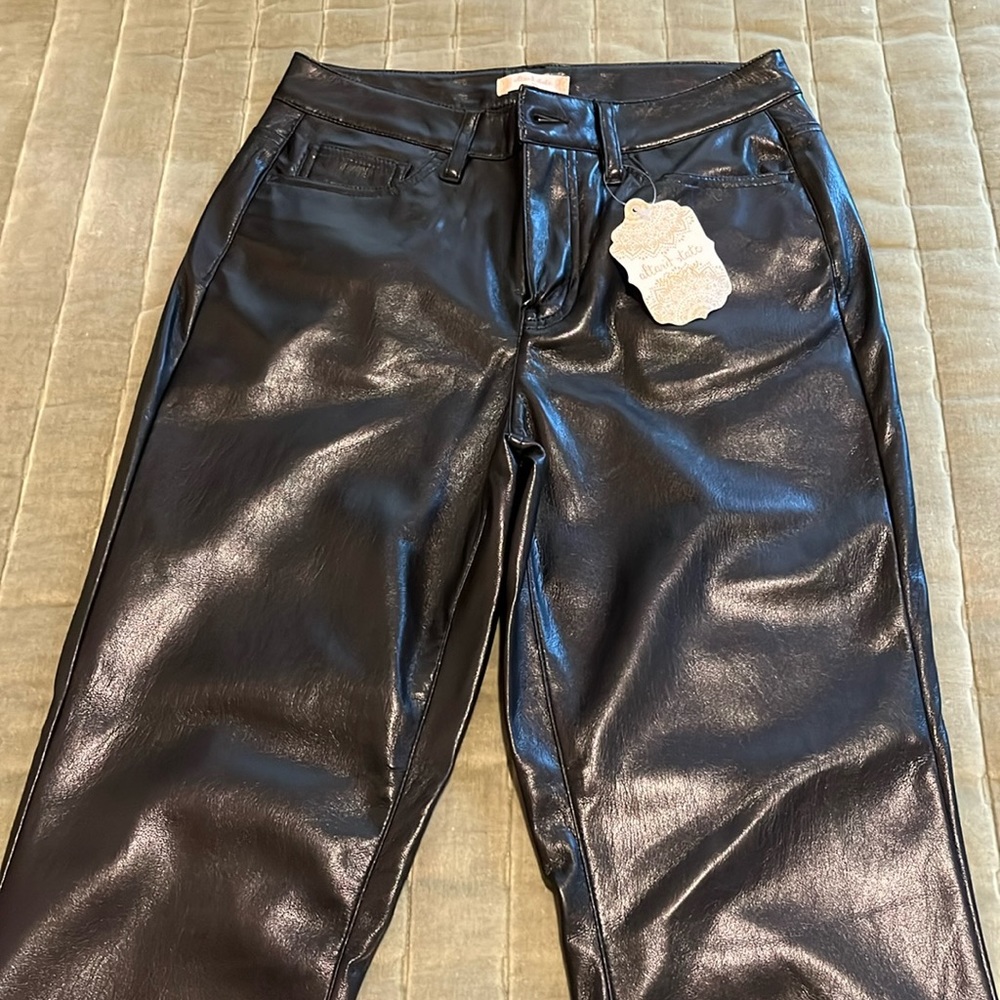 Altar’d State black flare faux leather pants